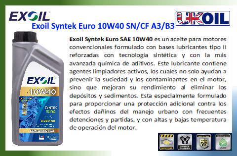 Exoil Syntek Euro 10W40 SN/CF A3/B3